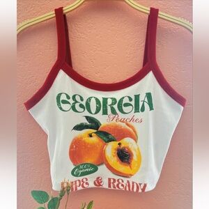 GEORGIA PEACH 🍑 Women's Graphic Crop Top